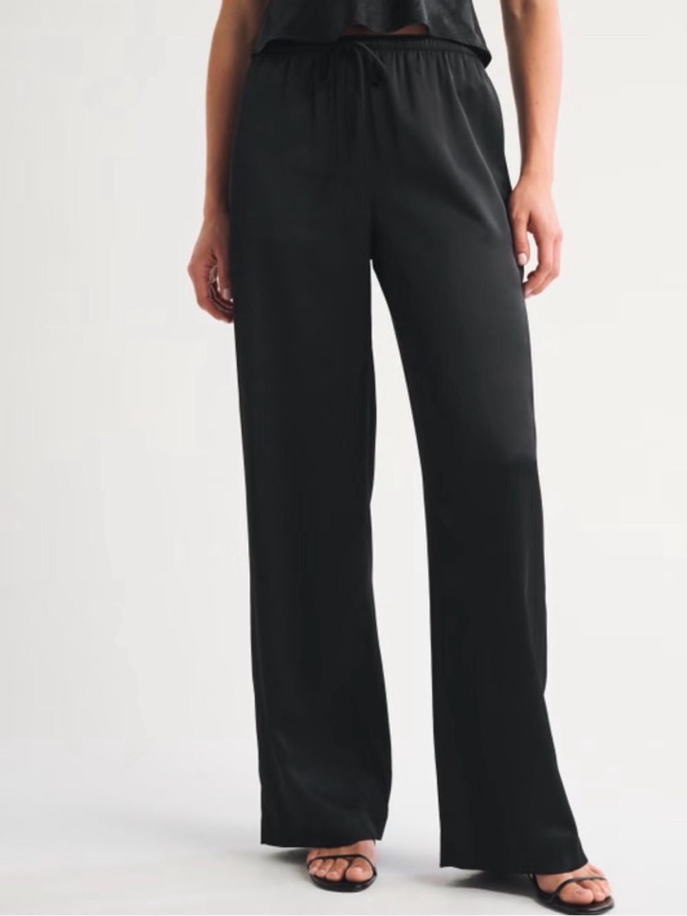 Abercrombie Gemma Satin Wide Leg Pamt